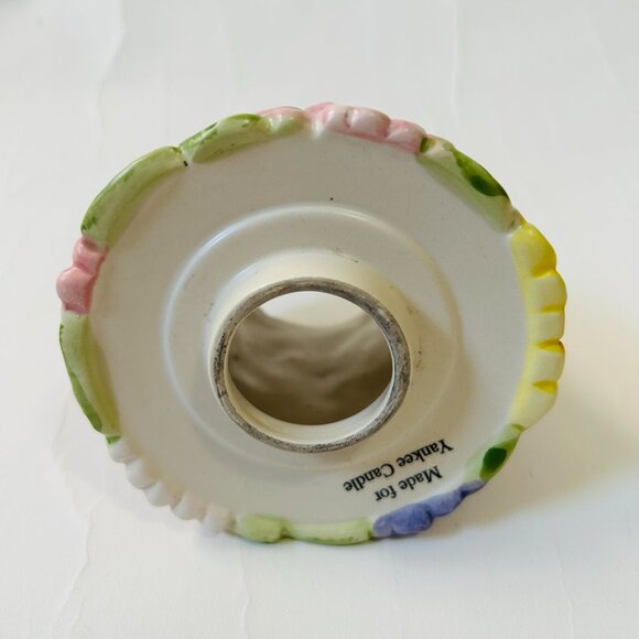 Yankee Candle Top Ceramic Floral shade Gerbera Daisy Flowers colorful - Picture 5 of 9